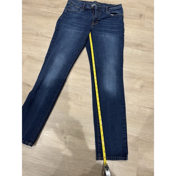 Old Navy Womens Original Straight Mid-Rise Jeans Dark Wash Size 8 - Picture 2 of 7